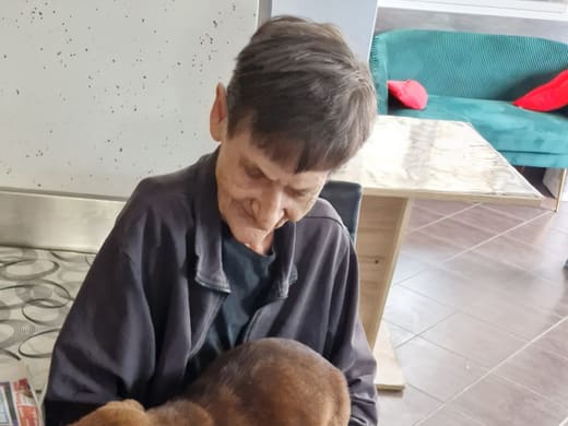Miran trenutak korisnice u Domu Golubić
