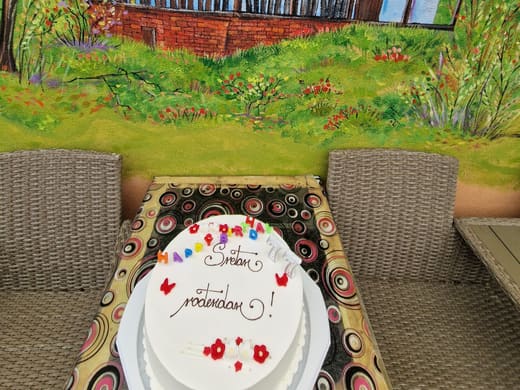 Rođendanska torta u kutku za druženje Doma Golubić