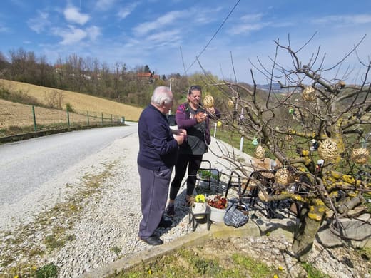 Aktivnosti korisnika u voćnjaku uz Dom Golubić